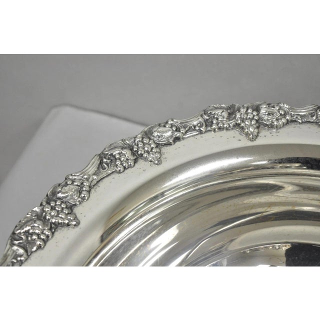 Mid 20th Century Vintage Sheridan Victorian Silver Plated Punch Bowl Set W/ 12 Cups and Tray For Sale - Image 5 of 18