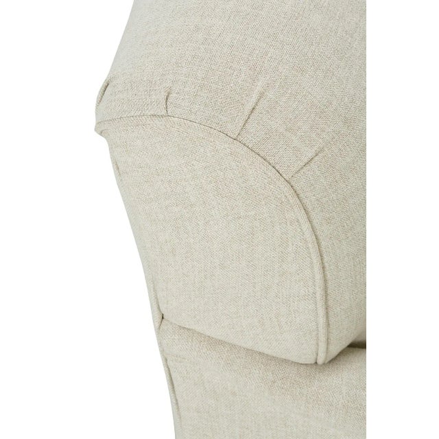 Alcott Chair, Cream Linen For Sale - Image 9 of 12