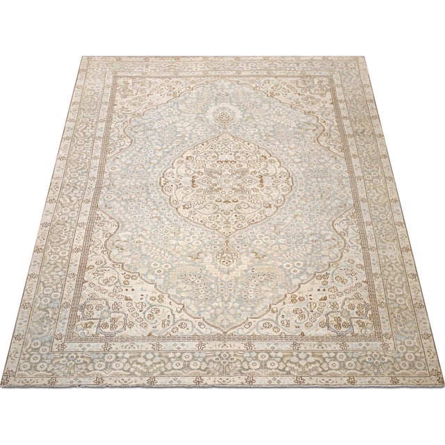 1940s 1940s Persian Tabriz Rug For Sale - Image 5 of 6
