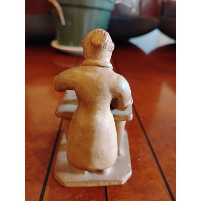 1970s Pair Vitalino Filho Caruaru Brazil Folk Art Terracotta Occupational Sculptures For Sale - Image 11 of 12