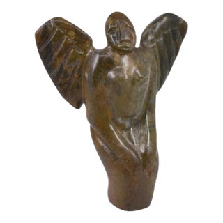 Early 20th Century Shona Stone Angel Sculpture Mzimba Collection For Sale