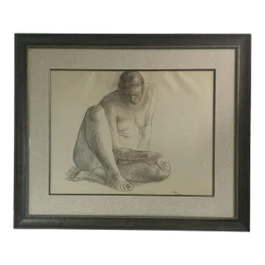 Francisco Zuniga " Desnuda Acostada " Drawing 1963