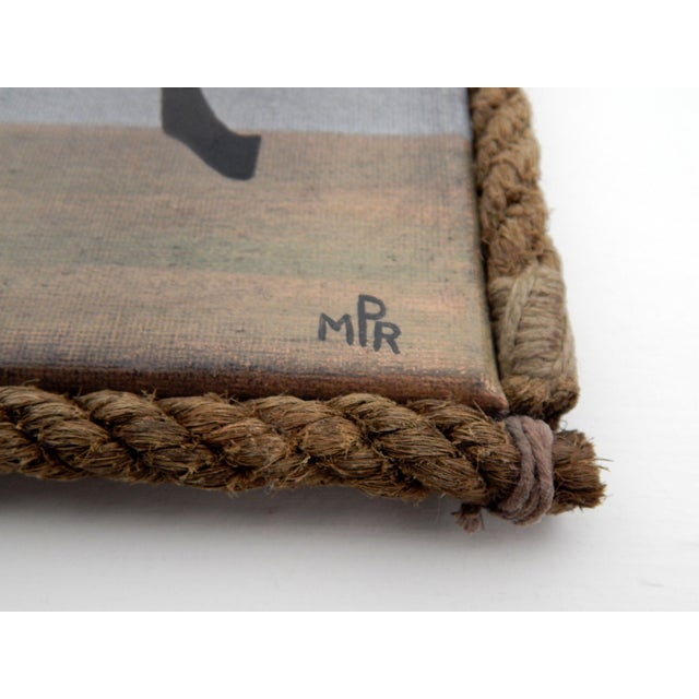 "a horse called thunder" this distinctive folk art painting by british artist matt rix is rendered on canvas using...