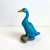 Chinese Turquoise Duck Statue Antique Figural Porcelain Blue Glaze Goose Bird Figurine For Sale - Image 6 of 11