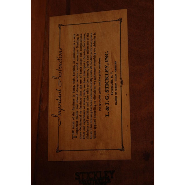 Wood Stickley Cherry Valley Oval Top Drop Leaf Occasional Table For Sale - Image 7 of 12