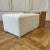 Custom Boucle Cube Ottoman With White Oak Waterfall Table For Sale - Image 10 of 12