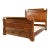 Ethan Allen French Louis Philippe Burl Wood Queen Size Bed For Sale