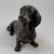 Contemporary Late 20th Century Bronze Dachshund Sculpture – Long Body Dog Statue - 20"l For Sale - Image 3 of 10