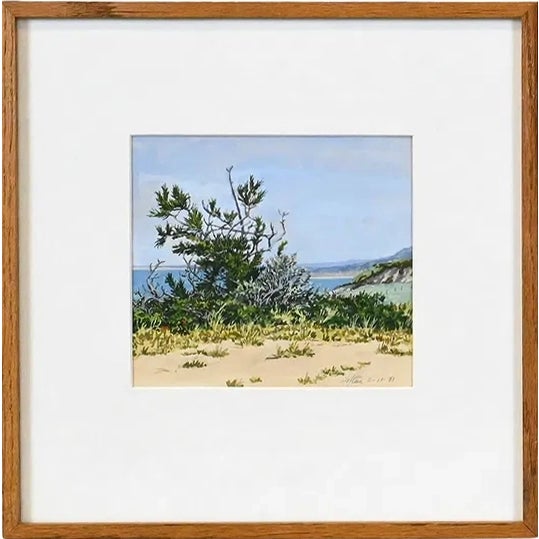 Peter Loftus (American, born 1948), set of three watercolor and gouache on paper field studies to include “California...