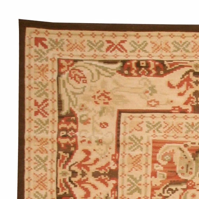 Textile Contemporary Floral, Bessarabian Style Handmade Wool Rug by Doris Leslie Blau For Sale - Image 7 of 7