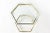 Transparent Charles Hollis Jones Brass and Lucite Octagonal Side Table For Sale - Image 8 of 10