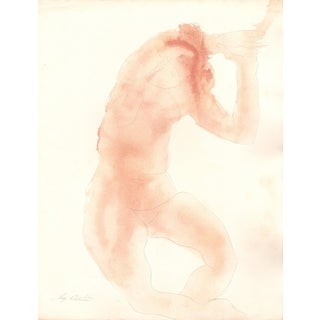 Rodin, She Was Suspended by Her Wrists from an Iron Hook, Nude, Original Lithograph, 1902 For Sale