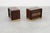 Wood Nightstands in Wood with Brass Relief, Italy 1970s, Set of 2 For Sale - Image 7 of 15