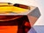 Art Deco Faceted Cut Hexagonal Amber-Colored Crystal Glass Ashtray, Bohemia, Former Czechoslovakia, 1920s For Sale - Image 4 of 13
