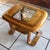 Mid 20th Century 70's MCM Mersman Oak Smoked Glass End Table For Sale - Image 5 of 14