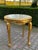 1980s Louis XVI Gold Beech Side Table W/ Marble – 1 Pc For Sale - Image 6 of 12