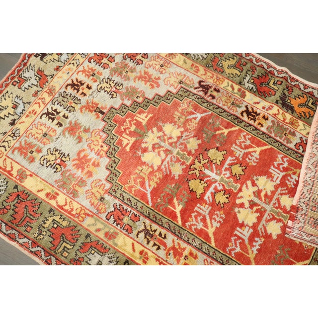 Antique Zabihi Collection Turkish Melas Rug - 3'5" x 5'2" For Sale In New York - Image 6 of 8