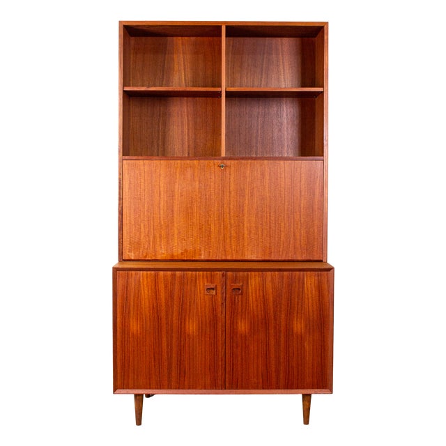 Vintage Danish Secretaire in Teak by Erik Brouer, 1960s For Sale