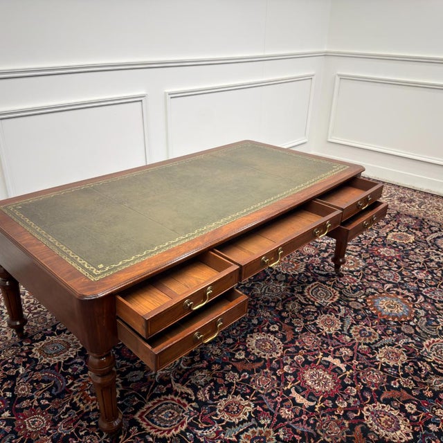 Antique Classic English Writing Desk For Sale - Image 13 of 18