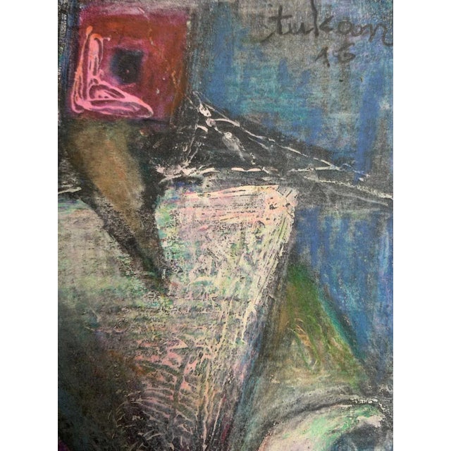 1990s Eugeniusz Tukan-Wolski, Sailboat V, Mixed Media on Paper For Sale - Image 5 of 6