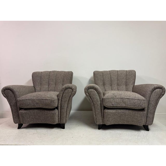 1940s Large Italian Armchairs by Guglielmo Ulrich, 1940s, Set of 2 For Sale - Image 5 of 15