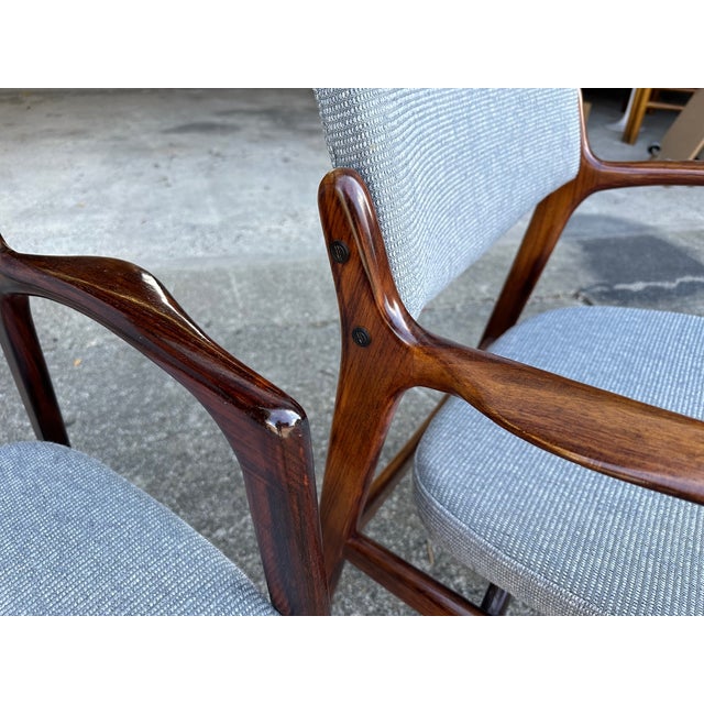 Mid-Century Danish Rosewood Armchairs from Niels Haugaard & Bondo Gravesen, 1960s For Sale - Image 6 of 7