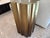 Gold Sculptural Fluted Accent Modern Drum Pedestal Table For Sale In New York - Image 6 of 7