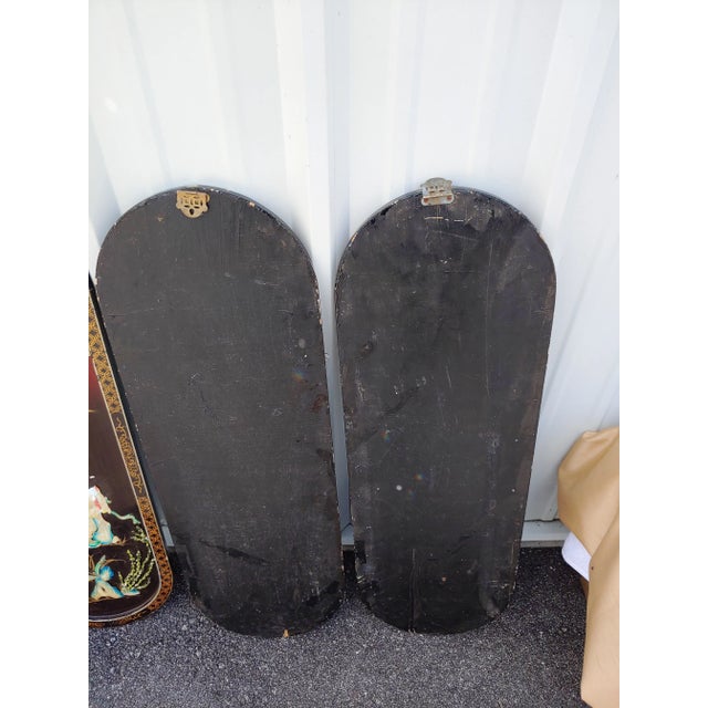 Asian Oriental Wall Plaques - Set of 3 For Sale In Orlando - Image 6 of 8