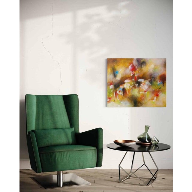 Abstract Daniel Ketelhut, Abstract Oil Painting on Canvas "The Red Queen's Coinsil" For Sale - Image 3 of 3