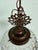 Gold Vintage Glass and Brass Lantern Chandelier, 1960s For Sale - Image 8 of 14