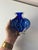 Blue Vase with Engraving by Ingrid Glas, 1960s For Sale - Image 6 of 11