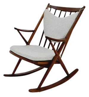 Danish Teak Rocking Chair by Frank Reenskaug for Bramin, 1960s