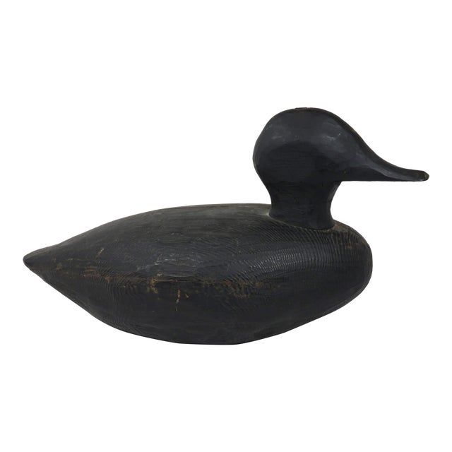 Early 20th Century Vintage American Folk Art Carved Wood Decoy - 
