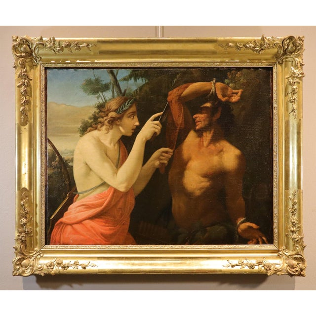 Apollo and marsyas, pompeo girolamo batoni (lucca 1708 – rome 1787) circle oil on canvas (65 x 83 cm. - framed 84 x 102...