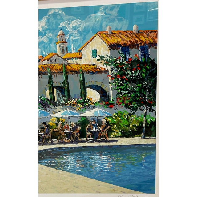 Kerry Hallam Montecito Enhanced Serigraph, 1999 For Sale - Image 4 of 11