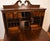 Wood 1920 Antique English Regency Crotch Mahogany Secretary Desk Drop Front Desk For Sale - Image 7 of 15