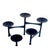 Offered is a sleek and chic articulating candelabra in a matte black finish on steel. It features 4 swinging arms topped...
