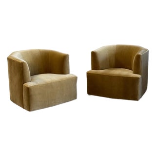 Vintage Angular Lounge Chairs - Pair For Sale