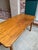 Wood Vintage English Pine Farmhouse Dining Table Country Kitchen Island For Sale - Image 7 of 18