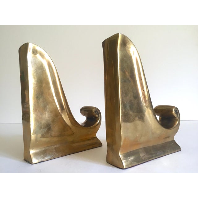 Vintage Mid Century Modern Cast Solid Brass Neoclassical Scroll ...
