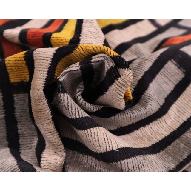 2020s Contemporary Multi Color Velvet Throw Pillow & Down Insert For Sale - Image 5 of 8