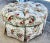 Floral Roses Ottoman Tufted Round For Sale - Image 11 of 14