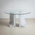 Dining Table with White Marble Columns, attributed to Carlo Scarpa, Italy, 1970 For Sale - Image 9 of 9
