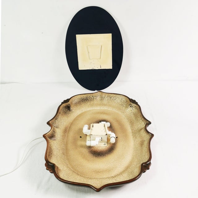Mid-Century Ceramic Mirror from Pan Keramik, 1970s For Sale - Image 4 of 15