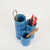 Ceramic Bitossi Rimini Blu Ceramic Decorative Desk Organizer attributed to Aldo Londi, Italy 1960s For Sale - Image 7 of 11