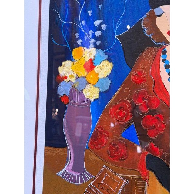 Wood Itzchak Tarkay Debbie & Donna Serigraph + Certificate of Authenticity For Sale - Image 7 of 12