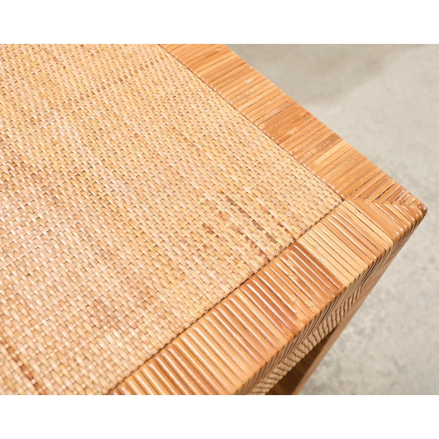 Billy Baldwin for Bielecky Brothers Rattan Cane Writing Desk For Sale - Image 13 of 18