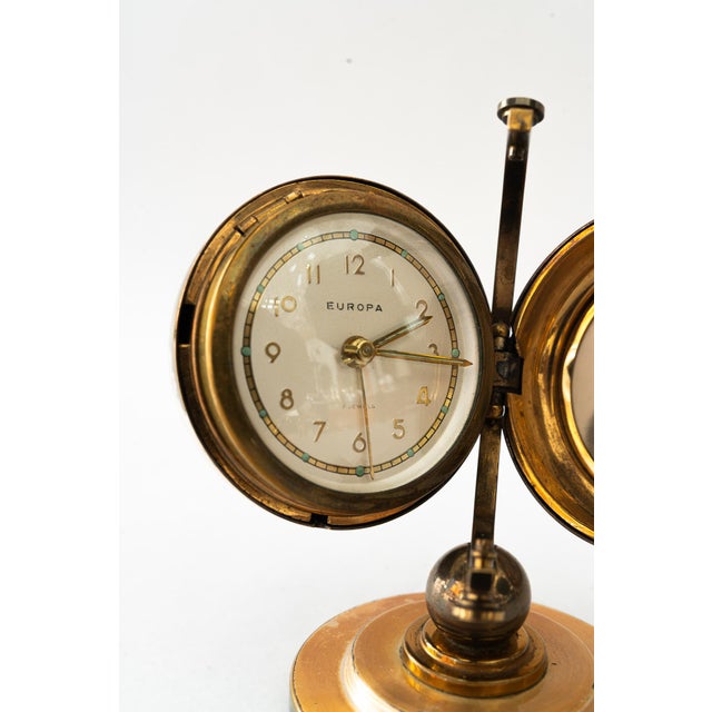 Table Clock from Europa, Vienna, Austria, 1950s For Sale - Image 12 of 14