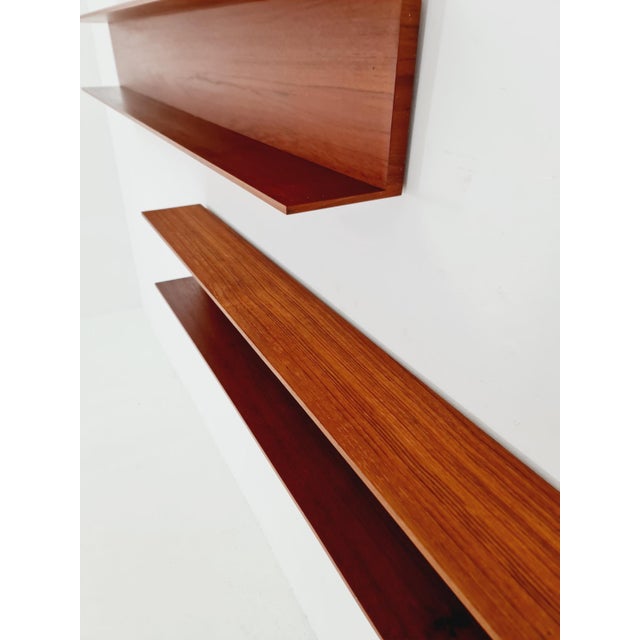 Long German Hanging Shelf by Wilheilm Renz for Walter Renz, 1960s For Sale - Image 4 of 18