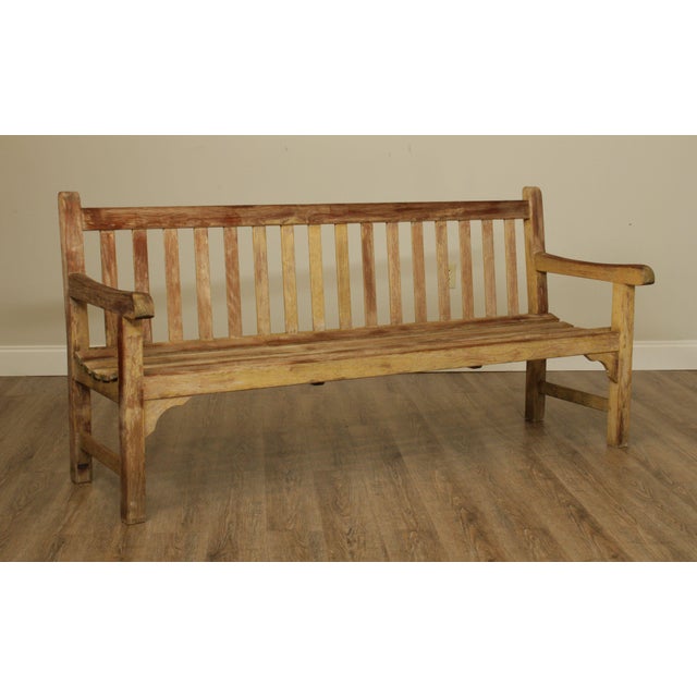 Country Casual 72" Solid Teak Garden Settee Bench Chairish